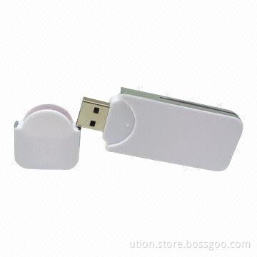 USB 2.0 Flash Drive with 1 to 32GB Capacity, Free Printing and Package